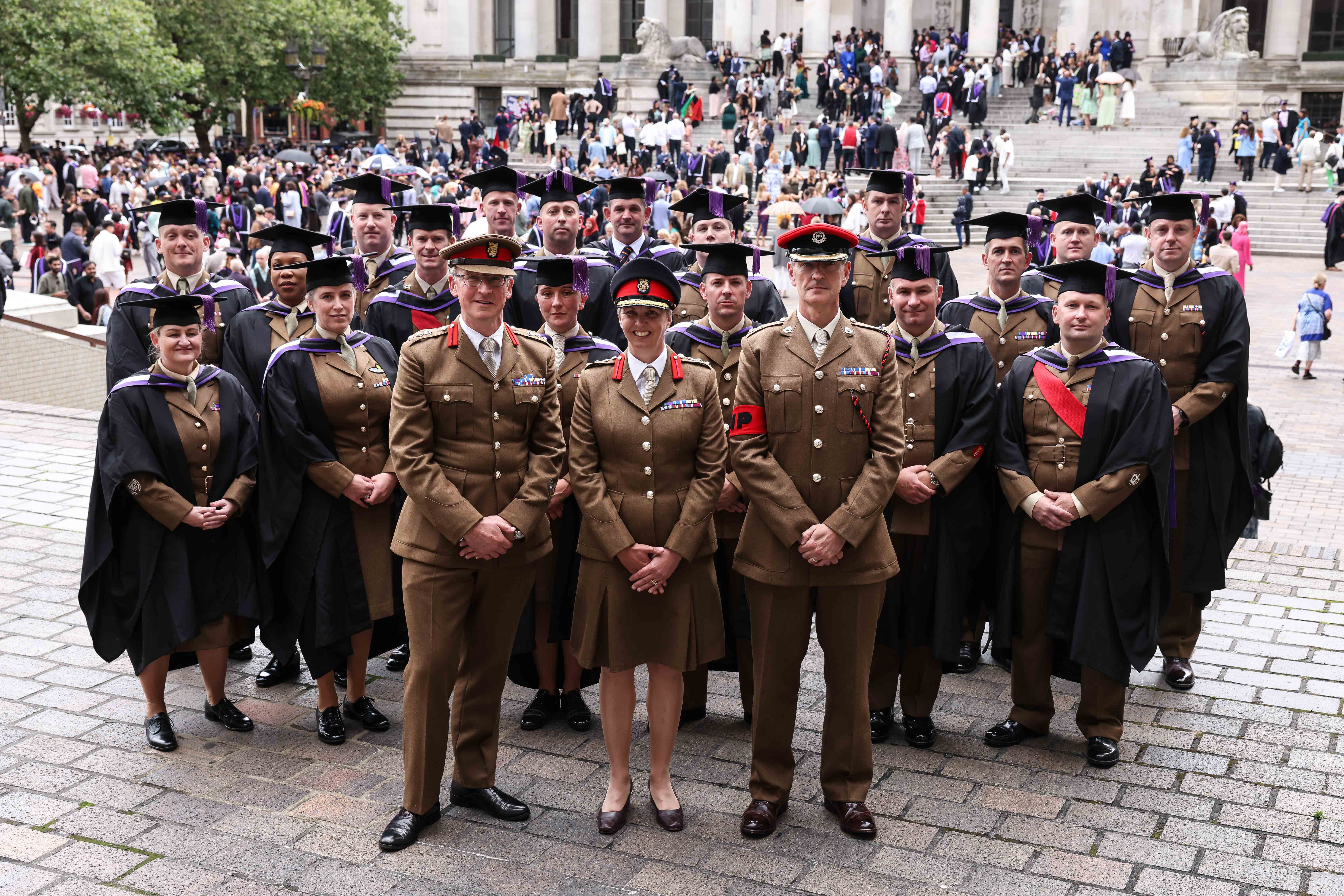 Army Graduates in Guildhall Square at Graduation 2023