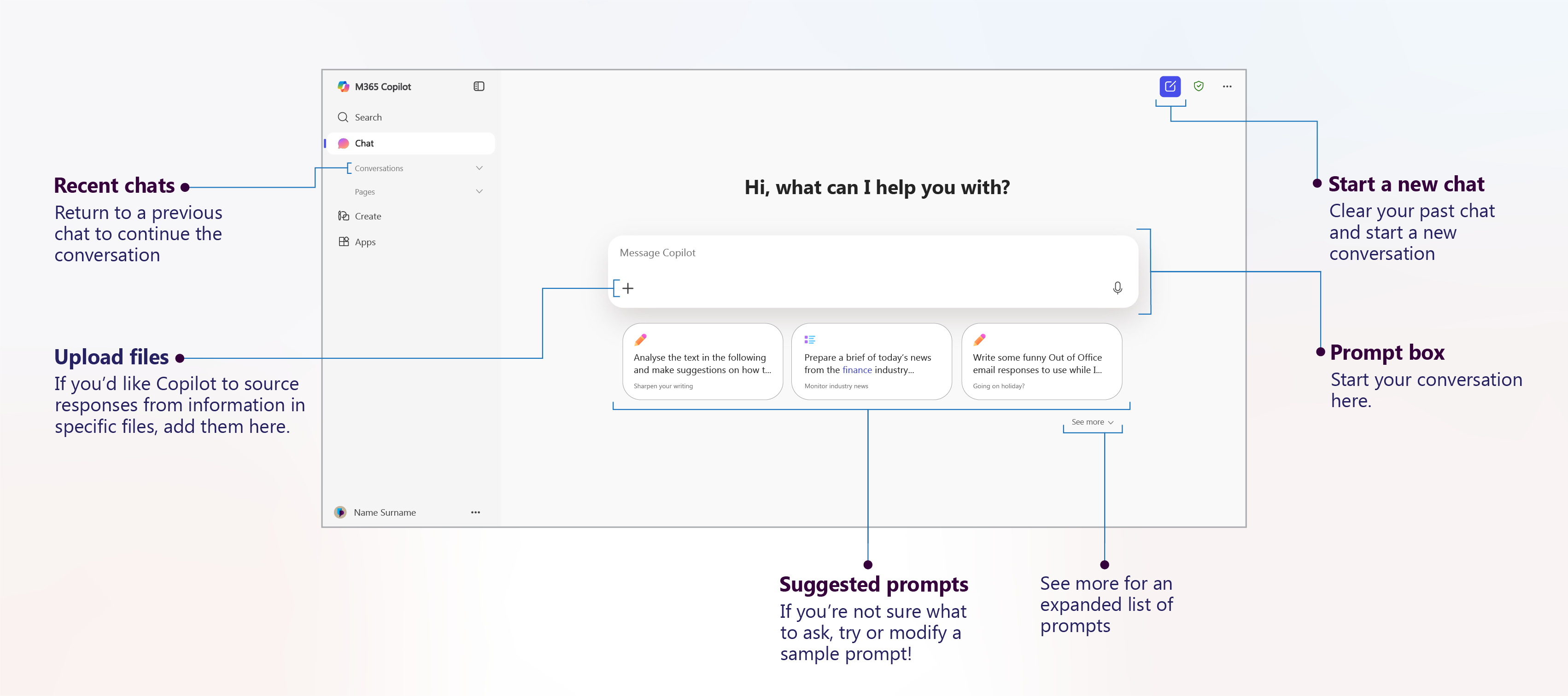 Copilot Chat Interface