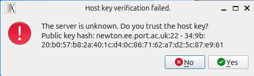 Newton connection card displaying username, MATE desktop, resolution, and enabled status.