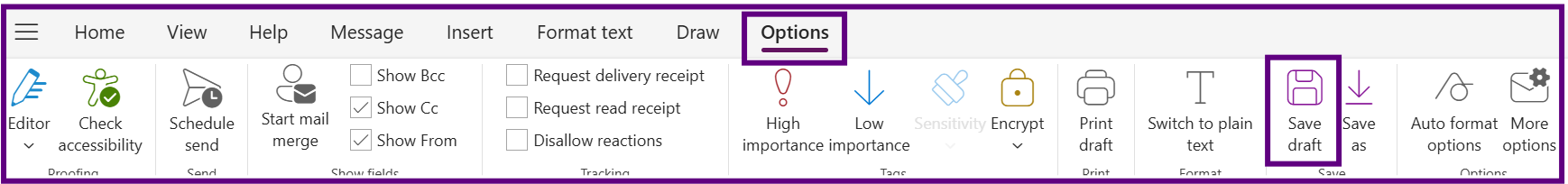 Draft Icon in Outlook