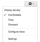 Gmail Display settings