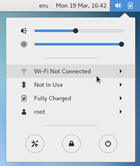 Wi-Fi Settings selected from the menu on the top right