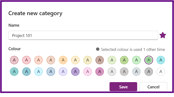 Naming a category