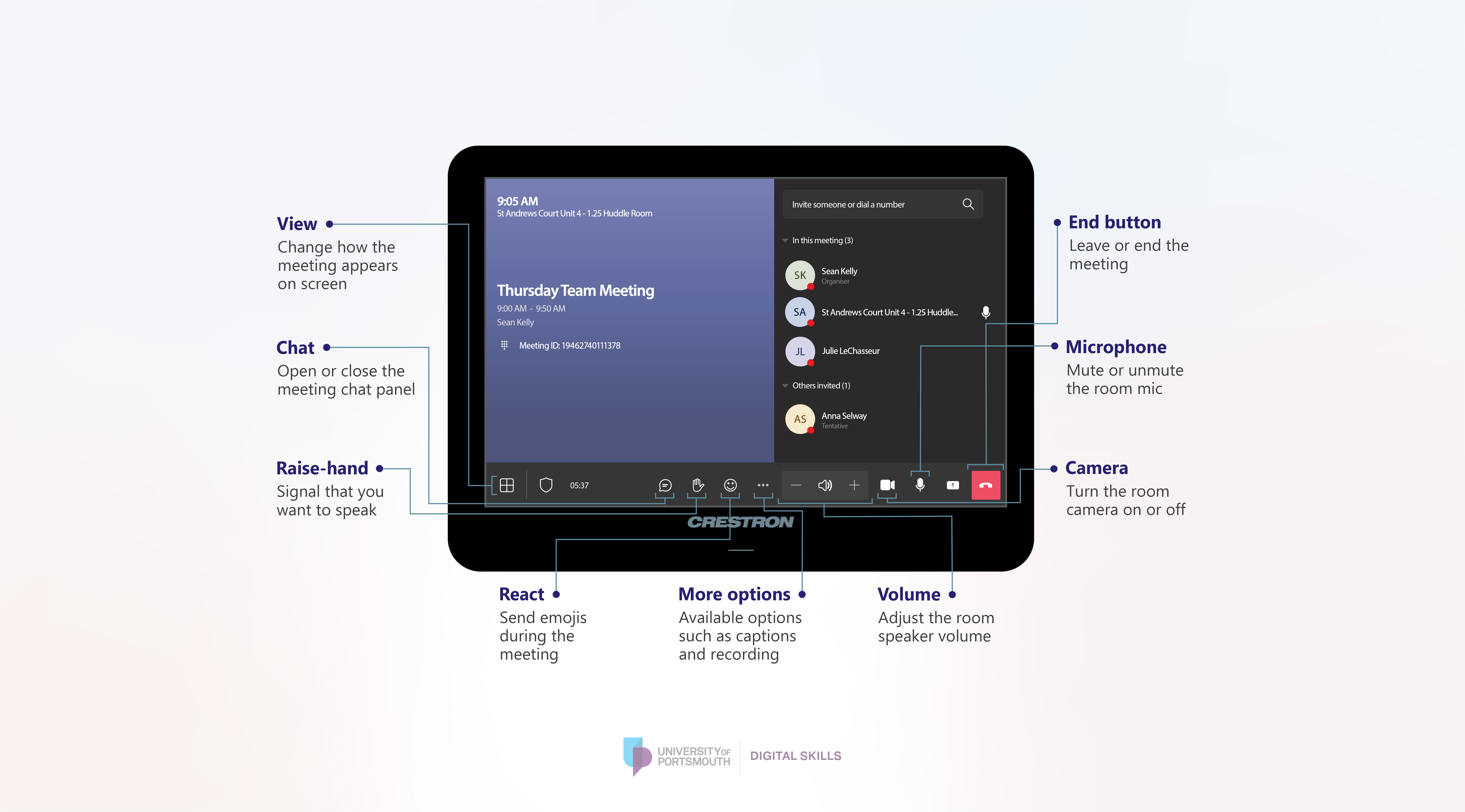 Microsoft Teams Room Call Interface