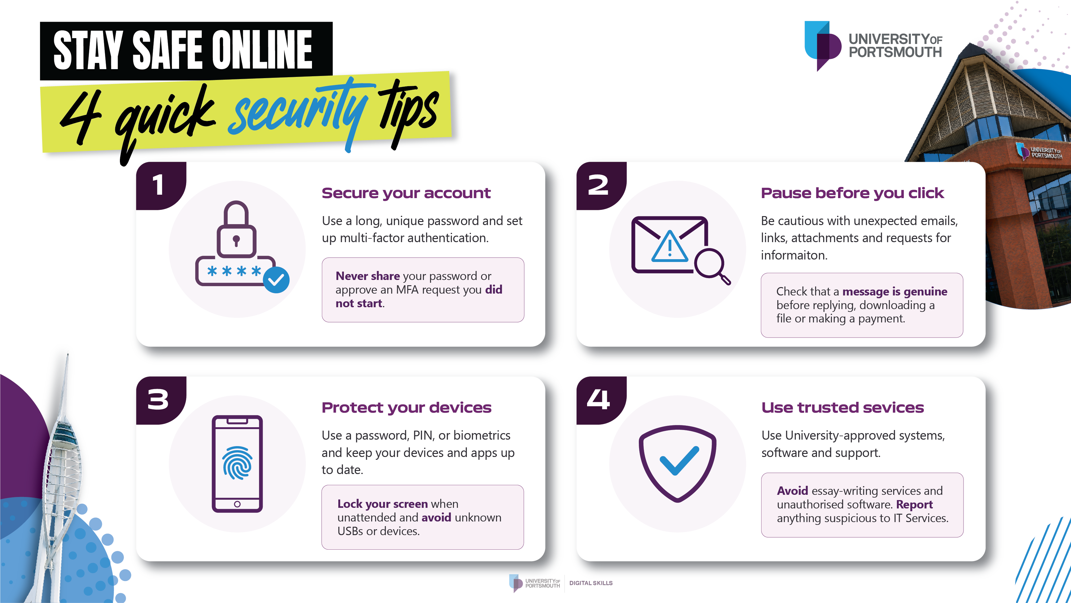Four top security tips.