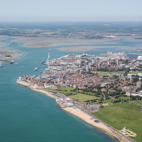 Aerial Photograph of Portsmouth