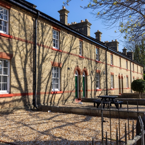 Row of University of Portsmouth owned faculty buildings