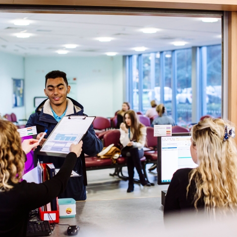 Students and public using dental health clinic