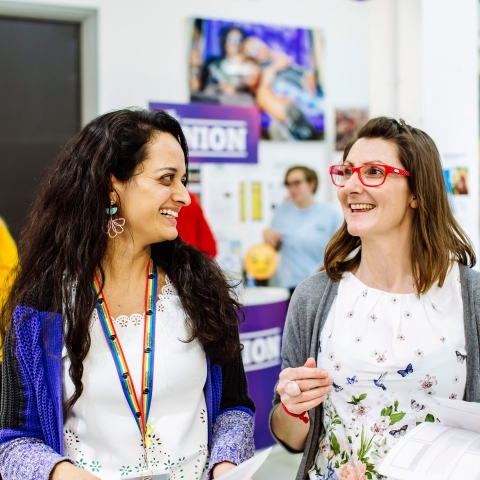 Smiling health and wellbeing staff members