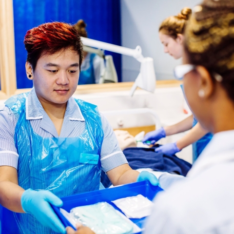 SHSSW photo shoot, November 2018 Nursing, Operating Department Practice (ODP) and Paramedic Science students.