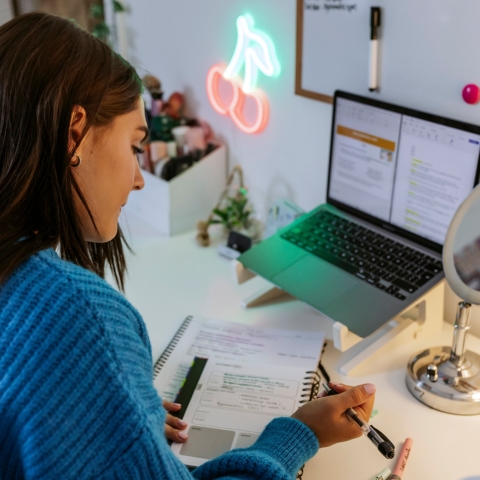 Student Wellbeing Study Time B Roll Shoot