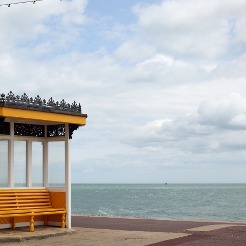 View of Portsmouth coast