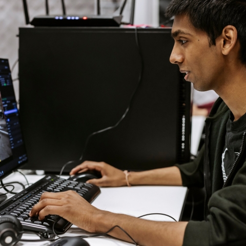Person using a PC
