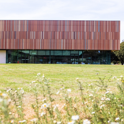 External shots of Ravelin Building, new sports facility