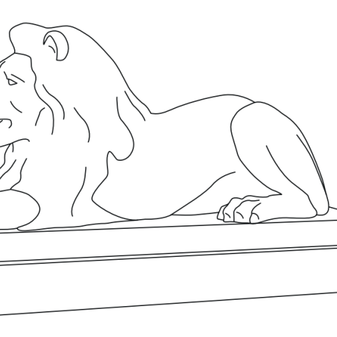 Download: Lion Left Template