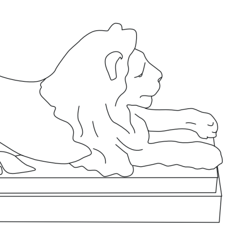 Download: Lion Right Template 