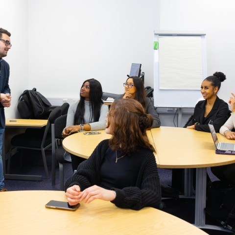 A group of students in a seminar
