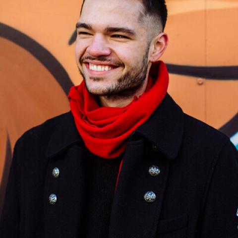 Smiling male University of Portsmouth student 