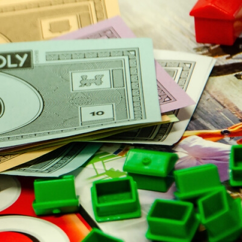 Monopoly board game money
