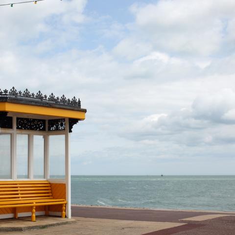 View of Portsmouth coast