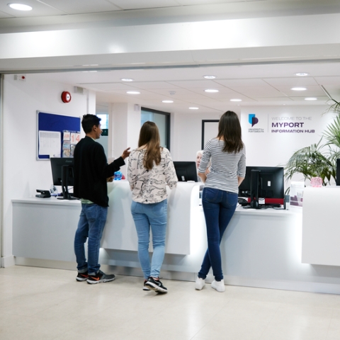 MyPort information hub counter