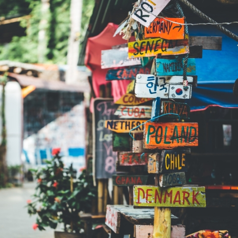 Thailand street signs