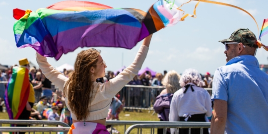 Portsmouth Pride 2022 - For University wide use for newsletters, social media and internal communications promoting Portsmouth Pride and to show the University's support of LGBTQ+. Not for use of campaigns, adverts or unrelated use.