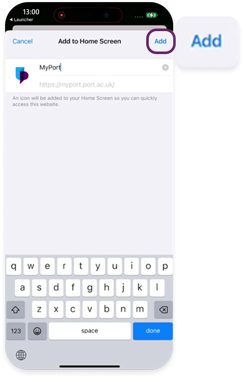 Add prompt on Safari browser on iOS device