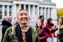 Student smiling