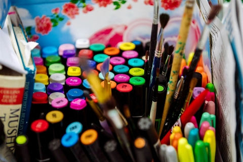Mindfulness painting - Celebrating Mental Health Awareness Week 2025
