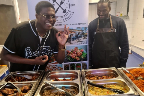 Temi, Elected Officer, sampling some of the new food available at the Students' Union