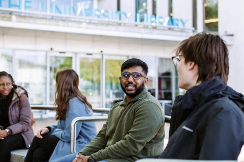 Students wearing glasses