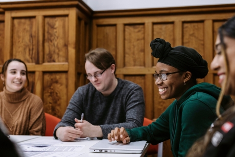 HSS students in discussion