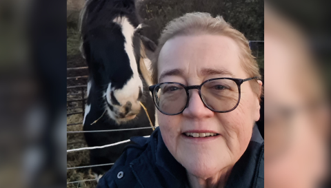 Photo of Jo Ashcroft with a horse