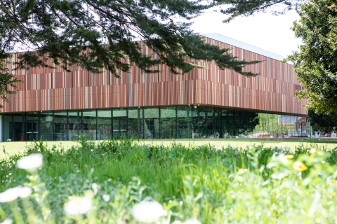External shots of Ravelin Building, new sports facility