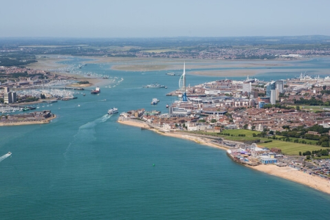aerial view of Portsmouth