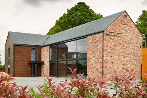 The exterior of Kitchen Architecture's showroom in Cheshire