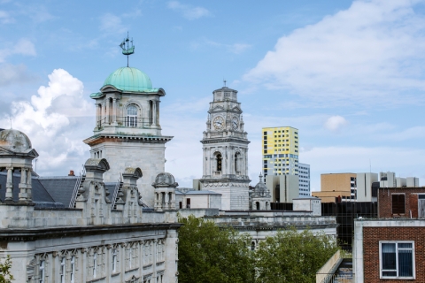 View of the city skyline
