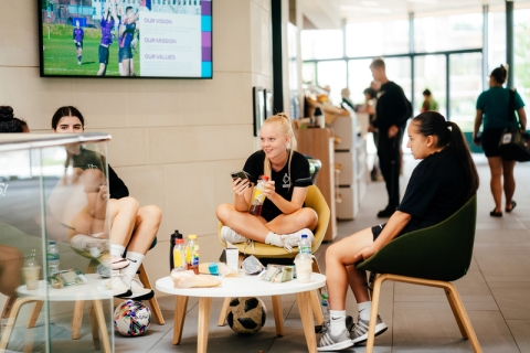 Ravelin Sport Centre Images
Sports Team Relaxing in Lobby