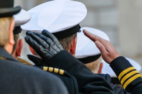 Royal Navy salute