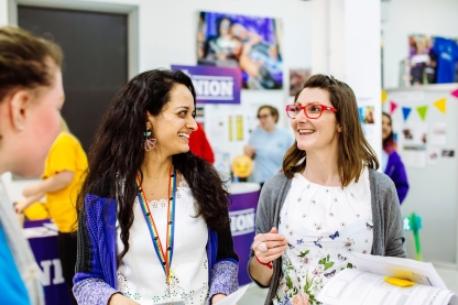 Smiling health and wellbeing staff members