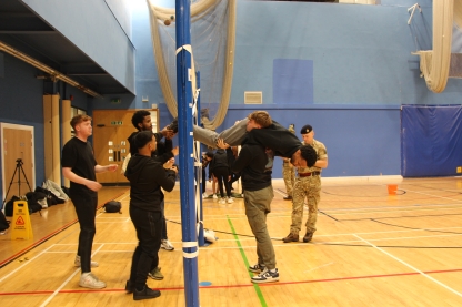 Students taking part in Practical Leadership Techniques