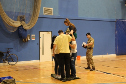 Students taking part in Practical Leadership Techniques