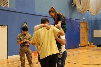 Students taking part in Practical Leadership Techniques