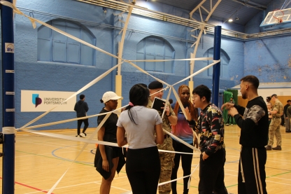 Students taking part in Practical Leadership Techniques