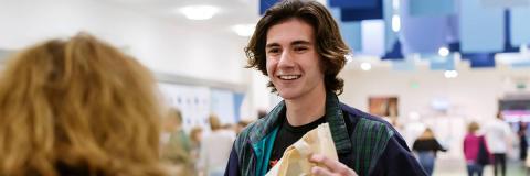 Student at an Open Day