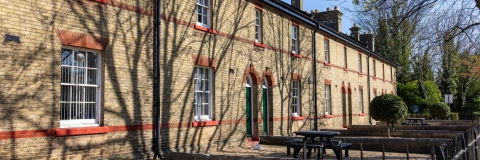 Row of University of Portsmouth owned faculty buildings