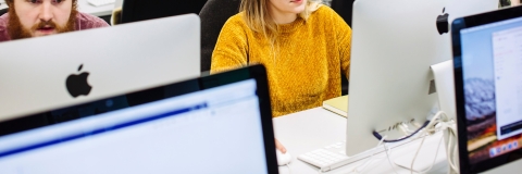 Students in a computer suite