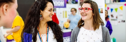 Smiling health and wellbeing staff members