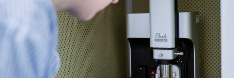 Student operating parts machinery in Technology Facilities